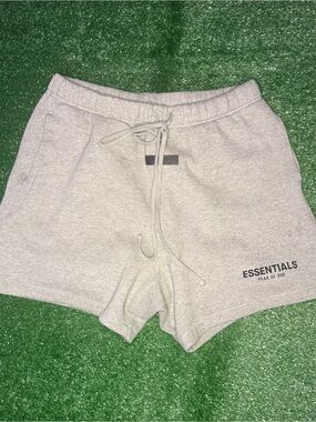 Fear of God Essentials Dark Oatmeal Shorts